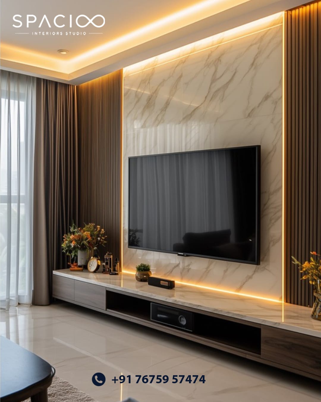 TV unit wall panel project