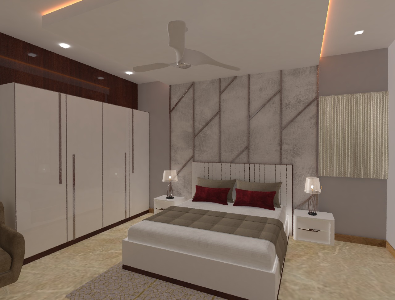 Completed bedroom project