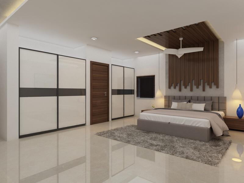 Modern bedroom interior