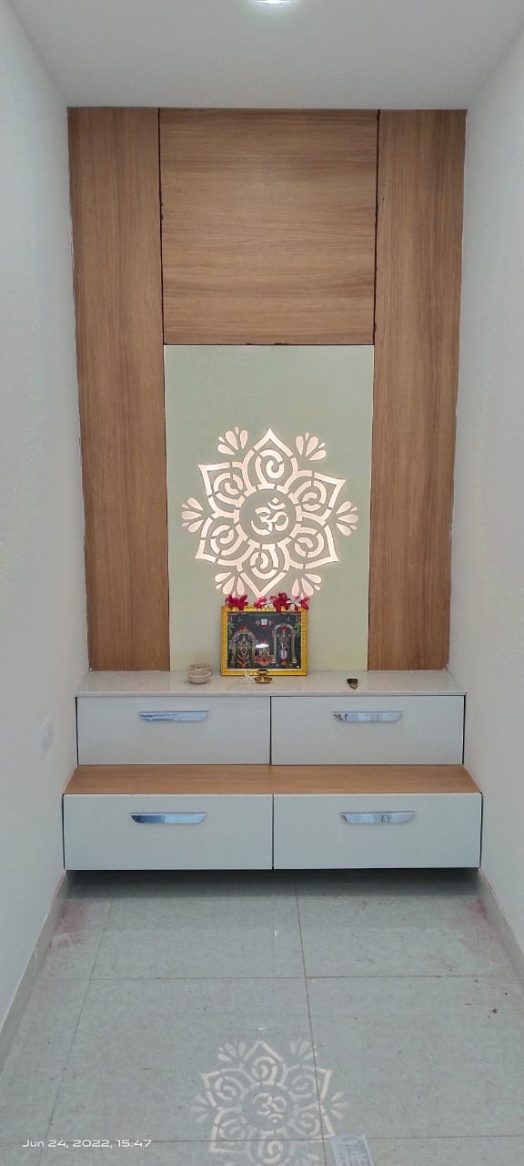 Pooja mandir interior project