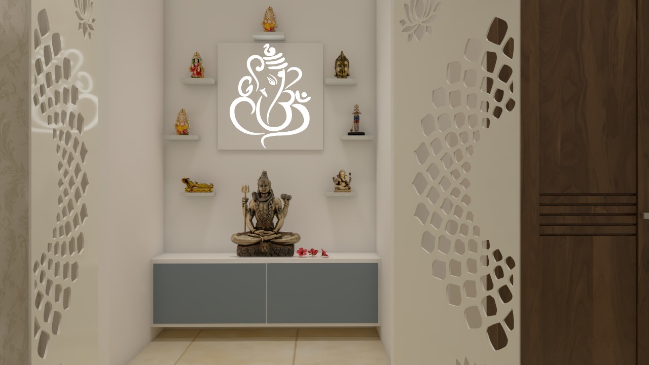 Pooja mandir interior project